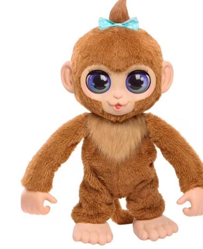 lot 2535 image: Just Play furReal Peanut The Playful Monkey Interactive Toy, 15-inch Realistic Plush, Kids Toys for Ages 4 Up