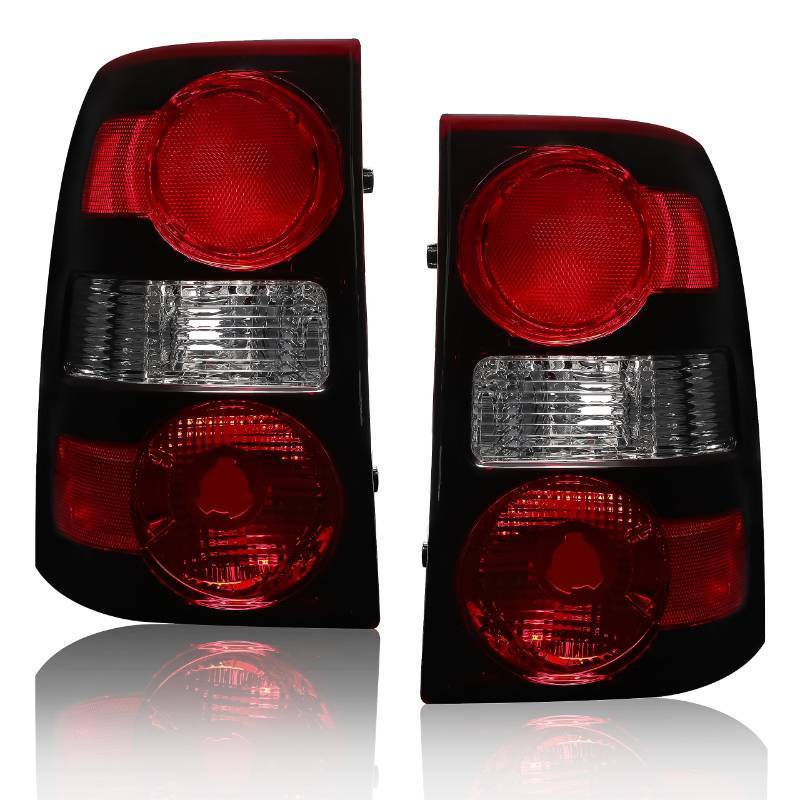 lot 7521 image: KUAFU Pair Tail Lights Halogen Compatible with 2006-2010 Ford Explorer Taillights Rear Brake Lamp Replacement for 6L2Z13405CA 6L2Z13404CA FO2819140C FO2818140C Plastic Left & Right