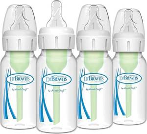 lot 4927 image: Dr. Browns Options Anti-Colic Baby Bottle - 4oz - 4pk