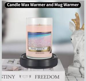 lot 4928 image: Wax Melt Warmer Burner Scented Candle Warmer Plate,3-1 Electric Coffee Mug Warmers,Fragrance and Heating Cup Warmers for Tea and Milk, Hot Chocolate as Gifts for Women(Black-1PCS)