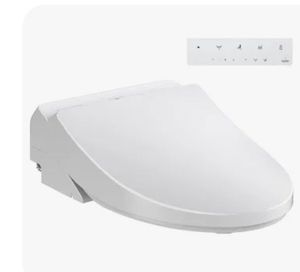 lot 4851 image: Toto Washlet Elongated Bidet Seat with SoftClose Lid T1sw2491#01