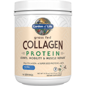lot 4863 image: Garden of Life Grass Fed Collagen Protein Powder - Vanilla, 14 Servings, Collagen Powder for Joints Mobility Muscle Repair, Collagen Peptides, Super Seeds Coconut MCTs, Hydrolyzed Collagen Supplement (B0813JNV5Q) 1125