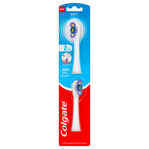 lot 4880 image: Colgate 360 Floss Tip  Sonic Powered Battery Adult Toothbrush  Refill Packs - 12 Count