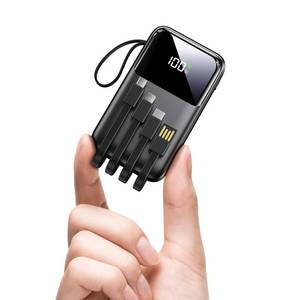 lot 4902 image: Portable Charger with Built in Cable, 15000mAh Power Bank, 22.5W Fast Charging, 6 Outputs, Slim Travel Essential Battery Pack with LED Display, Compatible with iPhone 16151413, Samsung, iPad, etc