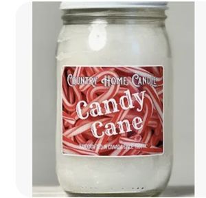lot 4913 image: Set of Two Surfs Up Candy Cane Candle