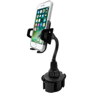 lot 4914 image: Macally Car Cup Holder Phone Mount - Secure Cupholder Fit for Phones up to 4.1� Wide - Cup Phone Holder for Car with Flexible Gooseneck &amp 360° Rotatable Cradle - Cell Phone Cup Holder for Car (MCUPXL)