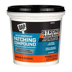 lot 4915 image: DAP Weatherproof Patching Compound - White 32oz