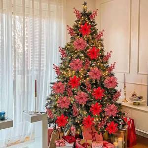 lot 4918 image: Sawowkuya 22 Pcs holiday Tree Decor red