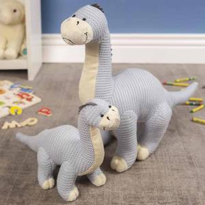lot 4922 image: Cuddle Crew - Knitted Toy Dinosaur, Dinosaur Plush Toy, Dinosaur Teddy Blue Knitted Dinosaur, Super Soft Cuddly Toy, Knitted Diplodocus,