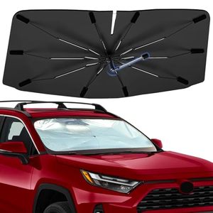 lot 4939 image: Windshield Sun Shade Umbrella for Toyota RAV4 2019-2026, 360 Rotation Car Sunshade, Highly Reflective Front Window Sun Shield Visor for UV Protection, Keep Car Cool Accessories