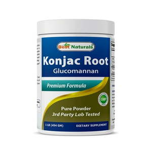 lot 4940 image: Best Naturals Konjac Root Weight Management Supplement  2 000 mg Glucomannan  1 lb