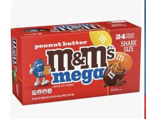 lot 4979 image: M&Ms Mega Peanut Butter Chocolate Candy 082025