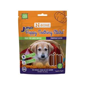 lot 4999 image: Jumbo N-Bone Puppy Teething Sticks - Pumpkin Flavor 01262026