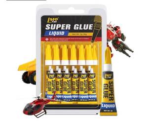 lot 5001 image: Mini Super Glue Clear Liquid, All Purpose Single Use Superglue Heavy Duty Strong for Plastic Ceramic Glass Metal Repair, Instant Cyanoacrylate Adhesive Bonding Wood Miniatures 3D Print