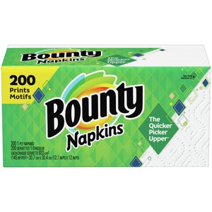 lot 5002 image: Bounty Napkins - White - 200ct