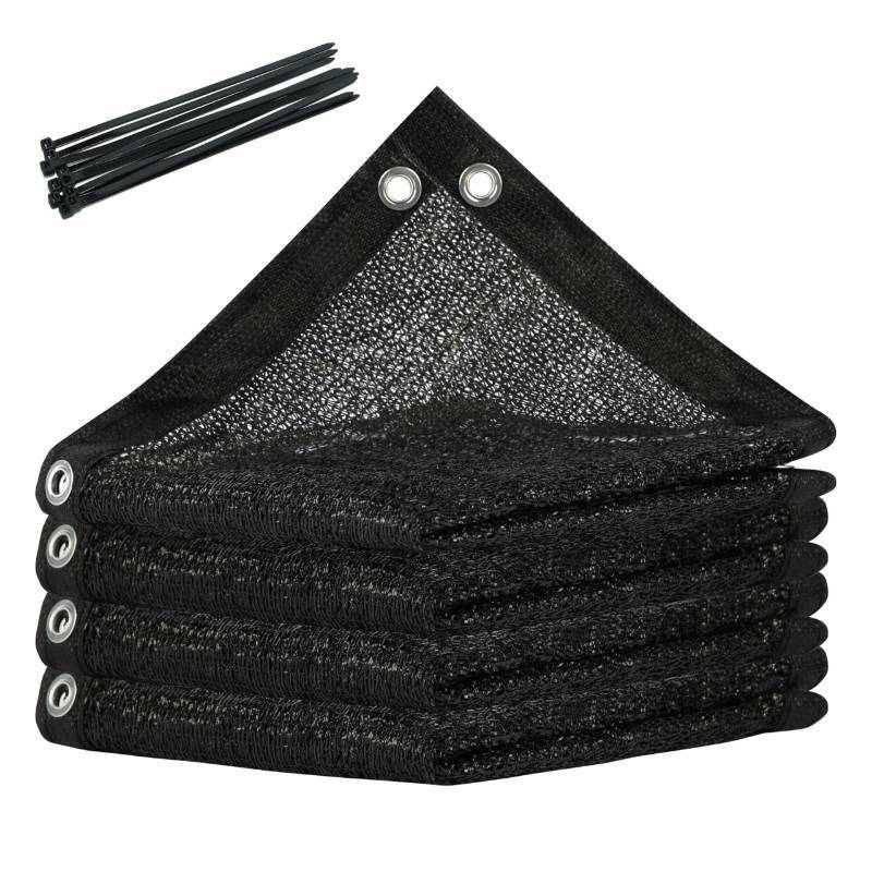 lot 3028 image: Royal Shade 70% Black Shade Cloth 12FT x 24FT Mesh Tarp with Grommets for Garden Patio, Plant Shading, Greenhouse, Pergola, Chicken Coop, Dog Kennel, Lawn (We Make Custom Size)