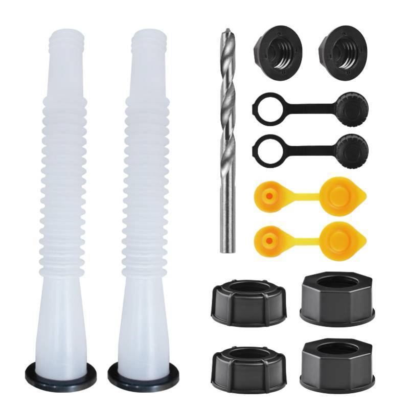 lot 3073 image: Gas Can Spout Replacement Kit, Gas Can Nozzle Replacement (2 Kit-White) All gaskets are installed and ready to use upon receipt. For 12510 gallon gas can. Easy and convenient to use