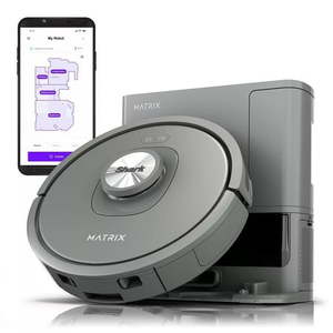 lot 5024 image: Shark Matrix Self-Emptying Robot Vacuum Precision Home Mapping  Wi-Fi UR2350AE