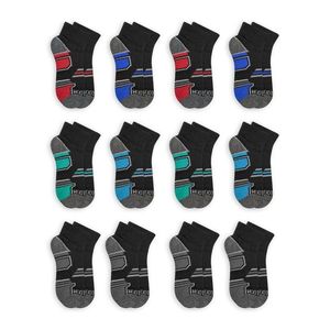 lot 5038 image: Fruit of the Loom Boys Active Ankle Socks, 12 Pack