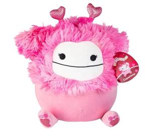 lot 5039 image: Squishmallow Original 10 Inch Caparinne The Valentines Day Pink Bigfoot - Official Jazwares Plush - Soft, Cuddly Collectible Stuffed Animal Toy