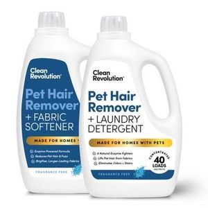 lot 1105 image: Pet Hair Remover Laundry System 2-pack Laundry Detergent  Fabric Softener