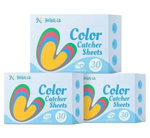 lot 1118 image: Bellaluce Color Catcher Sheets for Laundry 90 Count 3 Pack, Dye Catcher to Prevent Color Runs, Color Grabber Sheets for Home Apartment Dorm Hotel