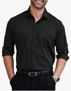 lot 1128 image: COOFANDY Mens Dress Shirts Long Sleeve Wrinkle Free Shirt Textured Business Casual Button Down Shirt SIZE L