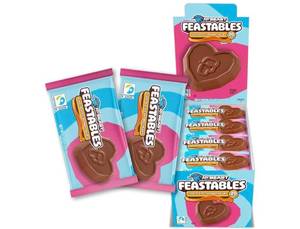 lot 1155 image: Feastables MrBeast Caramel Valentines Heart, Milk Chocolate & Creamy Caramel Filling, Cups for Adults & Kids, Chocolate Candy for Valentine Snacks, Made With Fairtrade Cocoa, 20 Count 10302026