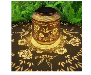 lot 1158 image: Solar Lanterns Outdoor Waterproof Christmas Birthdays Gifts for Women Mom Grandma Butterfly Garden Decor Metal Hanging Solar LED Lights for Patio(Hummingbird)