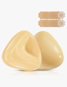 lot 1215 image: Double Sided Sticky Bra Inserts Reusable Ultra Push Up Lift Self Adhesive Bra Pads for Bikini Swimsuit Strapless Dress