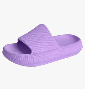 lot 1229 image: Cloud Slides for Kids, Girls Boys Pillow Slippers Shower Bathroom, Comfort Non-Slip Thick Sole Slippers Summer Beach Shoes for Little KidBig Kid 34-35