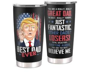 lot 1231 image: Gifts for Dad from Daughter, Son - Birthday, Fathers Day, Christmas Gifts for Dad - Christmas Father Gift Ideas - New Papa Daddy Stepdad Gift Ideas for Men - 20 Oz Black Tumbler