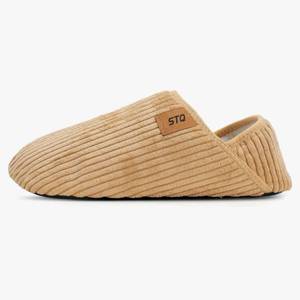 lot 1235 image: STQ Women House Slippers  Corduroy Slipper Socks Warm Cozy  Slip On Winter Shoes for Home Non-slip