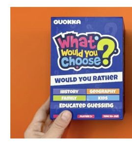 lot 1236 image: QUOKKA Board Game for 8-12 Year Olds - 4 Set - Family Card Game for Kids Ages 6-8 - What Would You Choose