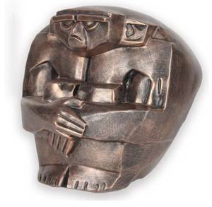 lot 1040 image: LRNIOT Skull Decor for Home Skull Statue for Bookshelf and Desktop