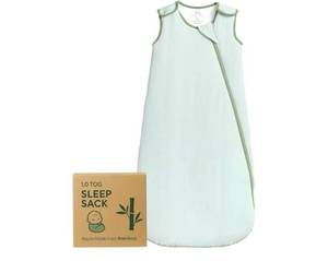 lot 1337 image: Rayon Made from Bamboo Sleep Sack 1.0 TOG 18-36 Months Unisex Baby Sleeping Bag with 2-Way Zipper Breathable Wearable Blanket Baby