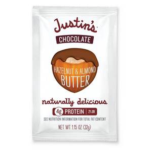 lot 1341 image: Justins Chocolate Hazelnut Butter Blend - 1.15oz - LOT OF 36