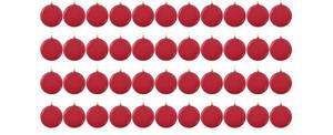 lot 1344 image: 48 Pcs 4 Inch DIY Christmas Ornaments Red Blank Ball Ornament Xmas Plastic Matte Flat Discs Christmas Tree Hanging Ornament Decorations DIY Crafts Painting Drawing Stickers Decals