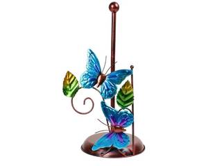 lot 1363 image: Elegant Butterfly Iron Paper Towel Holder Sturdy Iron Butterfly Tissue Stand Portable Paper Rack For Various Home Use