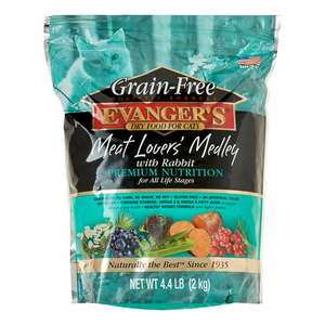 lot 1370 image: Evanger s Meat Lover s Medley Grain-Free Rabbit Flavor Dry Cat Food  4.4 lb 6232027
