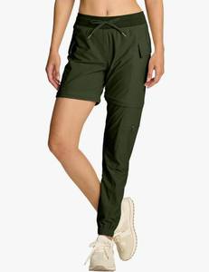 lot 1423 image: smawell Womens Hiking Pants Convertible Lightweight Zip-Off Outdoor Pants Quick Dry Joggers with Pocket