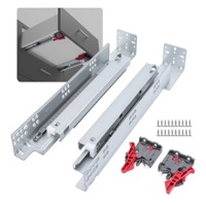 lot 1081 image: LONTAN Undermount Soft Close Drawer Slides 21 Inch Hidden Bottom Mount Full Extension Cabinet Rails