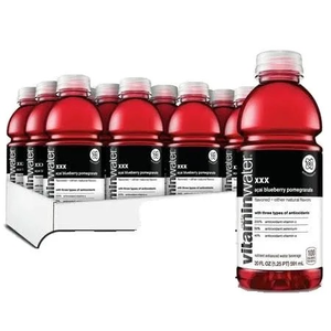 lot 1083 image: vitaminwater xxx, electrolyte enhanced water w vitamins, a�ai-blueberry-pomegranate drinks, 20 fl oz, 12 Pack