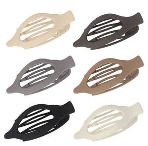 lot 1273 image: Canitor Flat Hair Clips for Women 6 Pcs Flat Claw Clips for Thin Thick Hair French Clips for Girls Hair Accessories for Women Duckbill Duck Billed Alligator Barrette Hair Clips