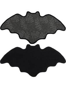 lot 1274 image: Bat Bath Mat Bathroom Rug for Spooky Decor,Gothic Witchy Mat for Bathroom,Horror Halloween Black Bats Mat for Kitchen