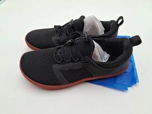 lot 1284 image: Black Mesh Athletic Shoes with Brown Sole