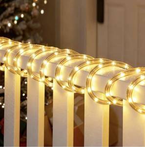 lot 1297 image: Joiedomi 40FT LED Candy Cane Rope Lights, Waterproof Outdoor 360 LED Christmas Decor Lights for Garden Yard Party Xmas Christmas Holiday Decorations (Warm White)