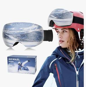lot 1301 image: RIGWARL Ski Goggles for Adult & Kids, 100% UV Protection Anti Fog Snow Goggles OTG Helmet Compatible Snowboard Goggles