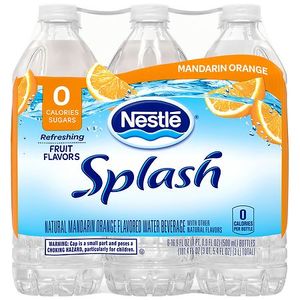 lot 1385 image: SPLASH WATER BEVERAGE 6 Pack of 16.9floz Bottles