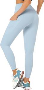 lot 1469 image: Buttery Soft Tummy Control Workout Leggings with Pockets for Women High Waisted Athletic Yoga Pants Size Small